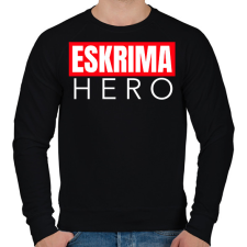 PRINTFASHION ESKRIMA HERO - Férfi pulóver - Fekete férfi pulóver, kardigán