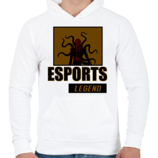 PRINTFASHION ESPORT LEGEND - Férfi kapucnis pulóver - Fehér