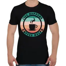 PRINTFASHION Espresso - Férfi póló - Fekete