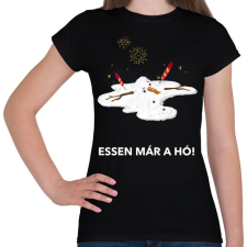 PRINTFASHION ESSEN MÁR A HÓ - Női póló - Fekete női póló