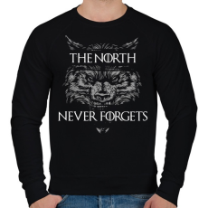 PRINTFASHION Észak nem felejt - Férfi pulóver - Fekete