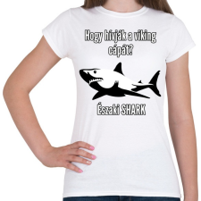 PRINTFASHION északi shark - Női póló - Fehér női póló