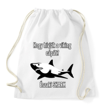 PRINTFASHION északi shark - Sportzsák, Tornazsák - Fehér tornazsák