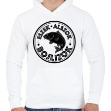PRINTFASHION EszekAlszokBojlizok-02 - Férfi kapucnis pulóver - Fehér férfi pulóver, kardigán