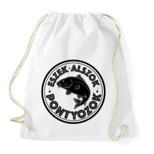 PRINTFASHION EszekAlszokPontyozok-01 - Sportzsák, Tornazsák - Fehér tornazsák