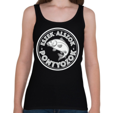 PRINTFASHION EszekAlszokPontyozokFeher-03 - Női atléta - Fekete