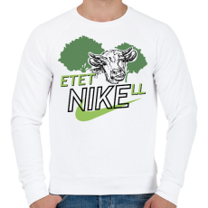 PRINTFASHION EtetNIKEll - Férfi pulóver - Fehér