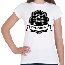 PRINTFASHION etikus hecker - Női póló - Fehér női póló