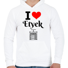 PRINTFASHION Etyeki piknik - Férfi kapucnis pulóver - Fehér férfi pulóver, kardigán
