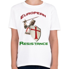 PRINTFASHION European Resistance - Gyerek póló - Fehér