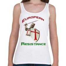 PRINTFASHION European Resistance - Női atléta - Fehér női trikó