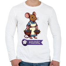 PRINTFASHION Everdell feleség - Férfi hosszú ujjú póló - Fehér férfi póló