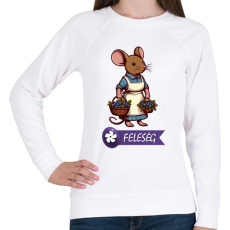 PRINTFASHION Everdell feleség - Női pulóver - Fehér