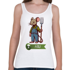 PRINTFASHION Everdell férj - Női atléta - Fehér női trikó