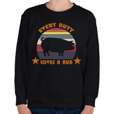 PRINTFASHION Every butt  - Gyerek pulóver - Fekete gyerek pulóver, kardigán