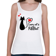PRINTFASHION Every cat is PURRfect - Női atléta - Fehér