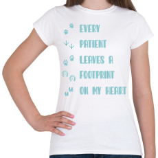 PRINTFASHION Every patient - Állatorvos - Női póló - Fehér
