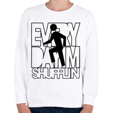 PRINTFASHION everyday-im-shufflin-black - Gyerek pulóver - Fehér