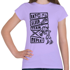 PRINTFASHION Evés, alvás, edzés - Női póló - Viola