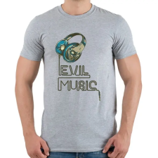 PRINTFASHION Evil Music - Férfi póló - Sport szürke férfi póló