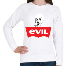PRINTFASHION Evil - Női pulóver - Fehér női pulóver, kardigán