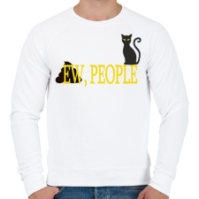 PRINTFASHION Ew people - Férfi pulóver - Fehér férfi pulóver, kardigán