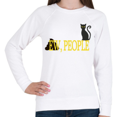 PRINTFASHION Ew people - Női pulóver - Fehér