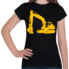 PRINTFASHION Excavator - Női póló - Fekete női póló
