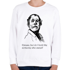 PRINTFASHION Excuse, but do I? - Gyerek pulóver - Fehér