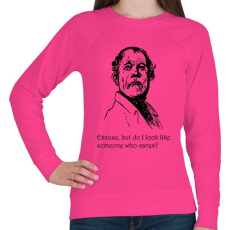PRINTFASHION Excuse, but do I? - Női pulóver - Fukszia