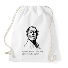 PRINTFASHION Excuse, but do I? - Sportzsák, Tornazsák - Fehér tornazsák