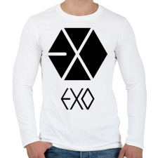 PRINTFASHION exo logo - Férfi hosszú ujjú póló - Fehér férfi póló