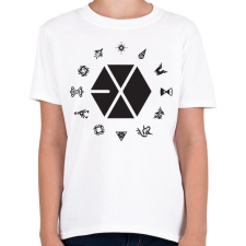 PRINTFASHION EXO logo - Gyerek póló - Fehér gyerek póló