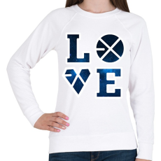 PRINTFASHION Exo Love - Női pulóver - Fehér