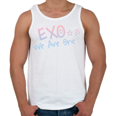 PRINTFASHION Exo: We are one! - Férfi atléta - Fehér