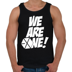 PRINTFASHION Exo: We are one! - Férfi atléta - Fekete