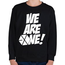 PRINTFASHION Exo: We are one! - Gyerek pulóver - Fekete gyerek pulóver, kardigán
