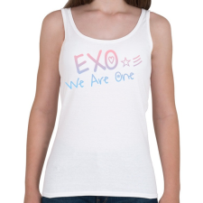 PRINTFASHION Exo: We are one! - Női atléta - Fehér női trikó