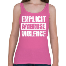 PRINTFASHION Explicit violence - Női atléta - Rózsaszín