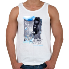 PRINTFASHION EXPRESS LOVE - Férfi atléta - Fehér atléta, trikó