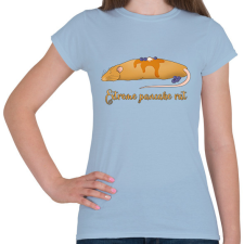 PRINTFASHION Extreme pancake rat - Női póló - Világoskék női póló