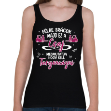 PRINTFASHION Ez a csaj megmutatja - Targonca - Női atléta - Fekete