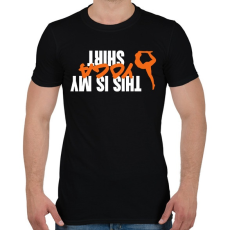 PRINTFASHION Ez a jóga pólóm - Férfi póló - Fekete