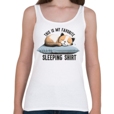 PRINTFASHION Ez a kedvenc alvós pólóm - Női atléta - Fehér női trikó