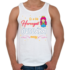 PRINTFASHION Ez a kis hercegnő - Férfi atléta - Fehér