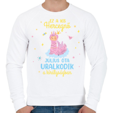 PRINTFASHION Ez a kis hercegnő - Hónappal - Férfi pulóver - Fehér férfi pulóver, kardigán
