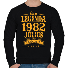 PRINTFASHION Ez a legenda 1982 július 17-én született - Férfi pulóver - Fekete férfi pulóver, kardigán