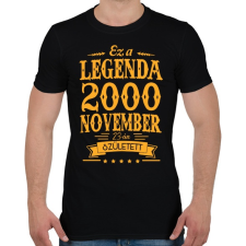 PRINTFASHION Ez a legenda 2000 november 23-án született - Férfi póló - Fekete férfi póló