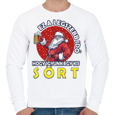 PRINTFASHION Ez a legszebb idő - Férfi pulóver - Fehér