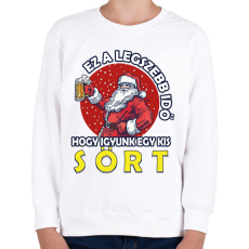 PRINTFASHION Ez a legszebb idő - Gyerek pulóver - Fehér